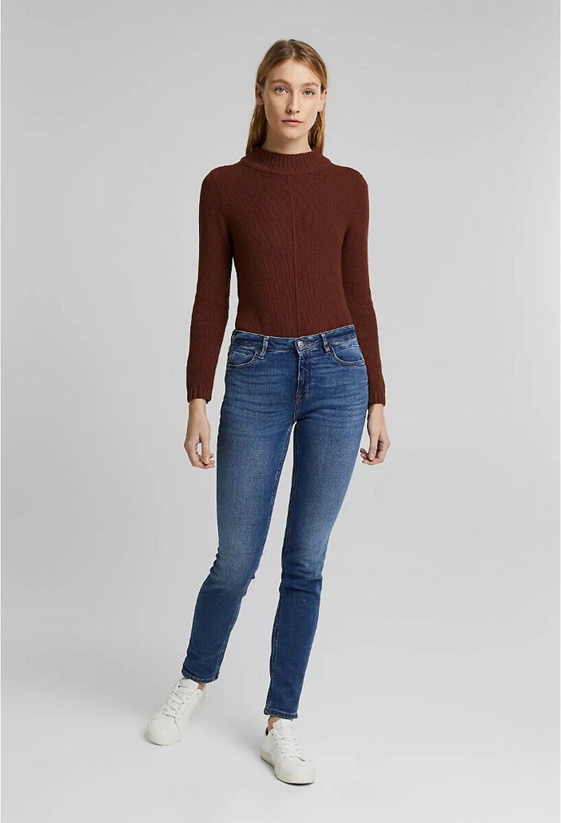 Esprit Jeans slim de cintura média, comprimento 32   ganga