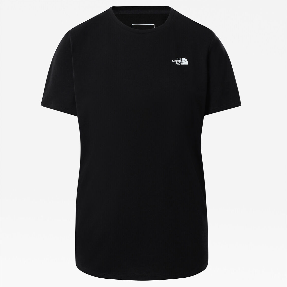 The North Face T-shirt de mangas curtas, logótipo à frente   Preto