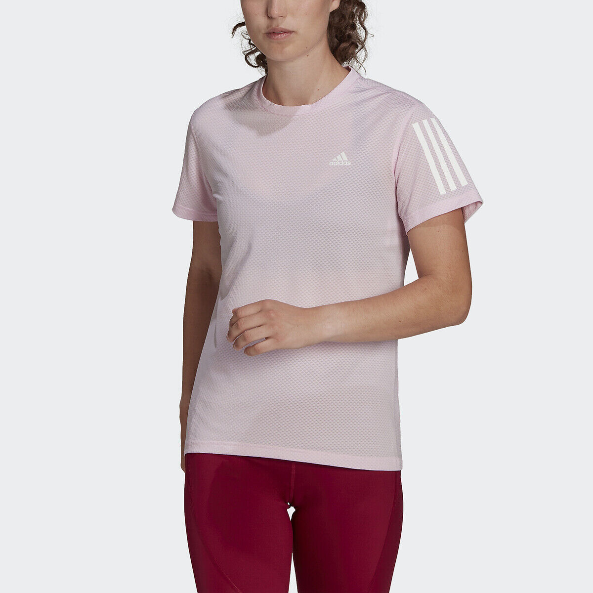 Adidas Performance T-shirt de running Own the Run Aeroready   rosa