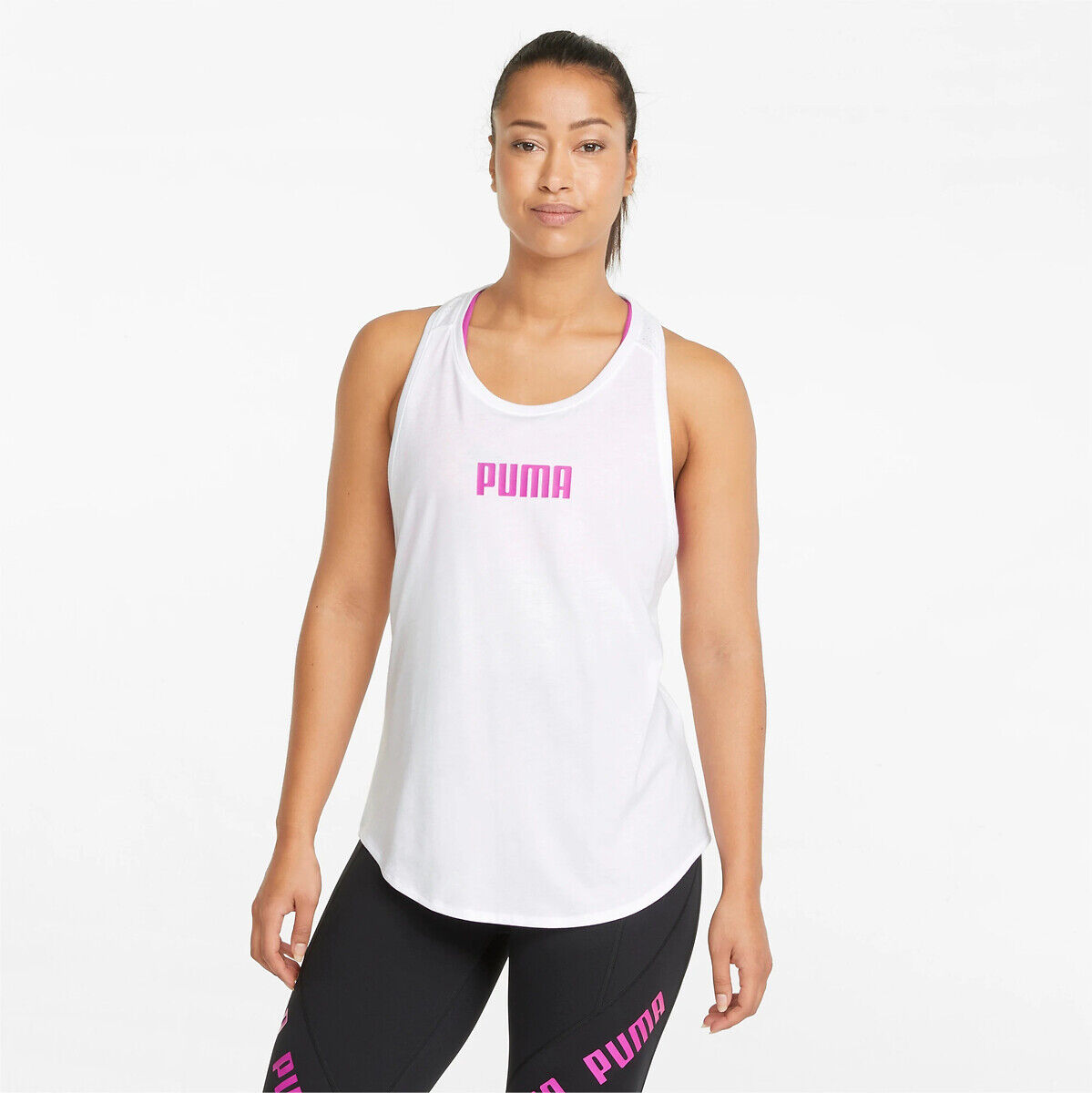 Puma Top, com logótipo   Branco