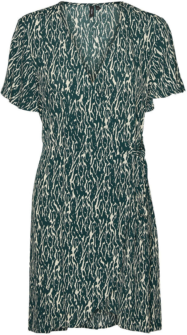 Vero Moda Vestido estampado, corte envelope   Estampado Verde