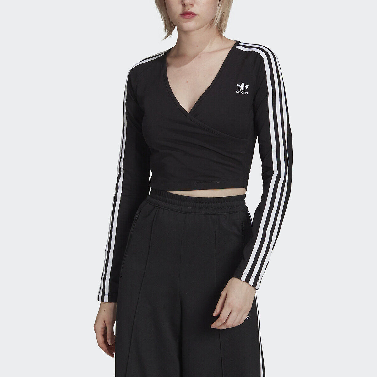 Adidas Originals Camisola AdIcolor, decote em V   Preto