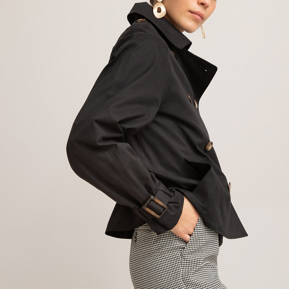 La Redoute Collections Trench curto   Preto