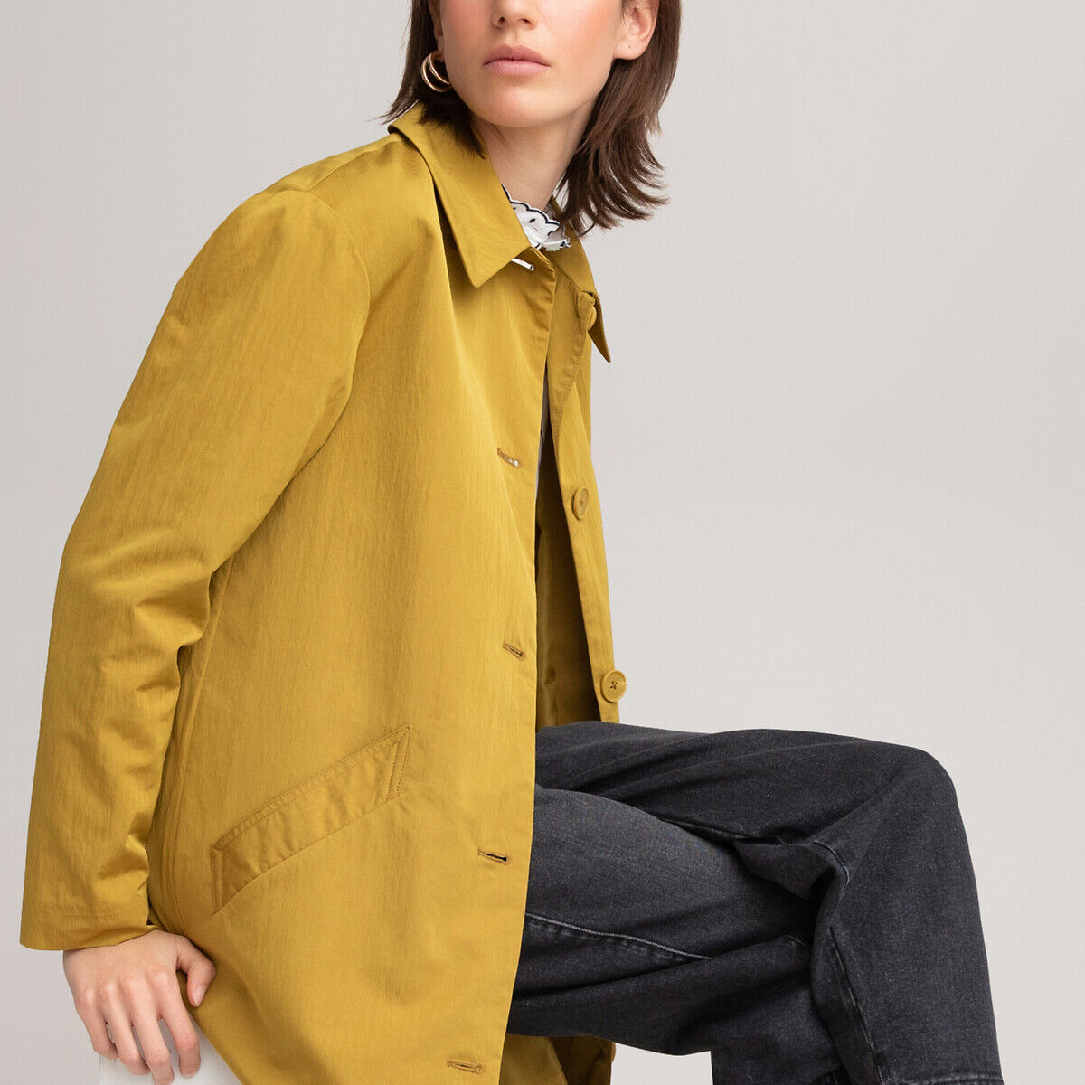 La Redoute Collections Trench leve   verde-azeitona