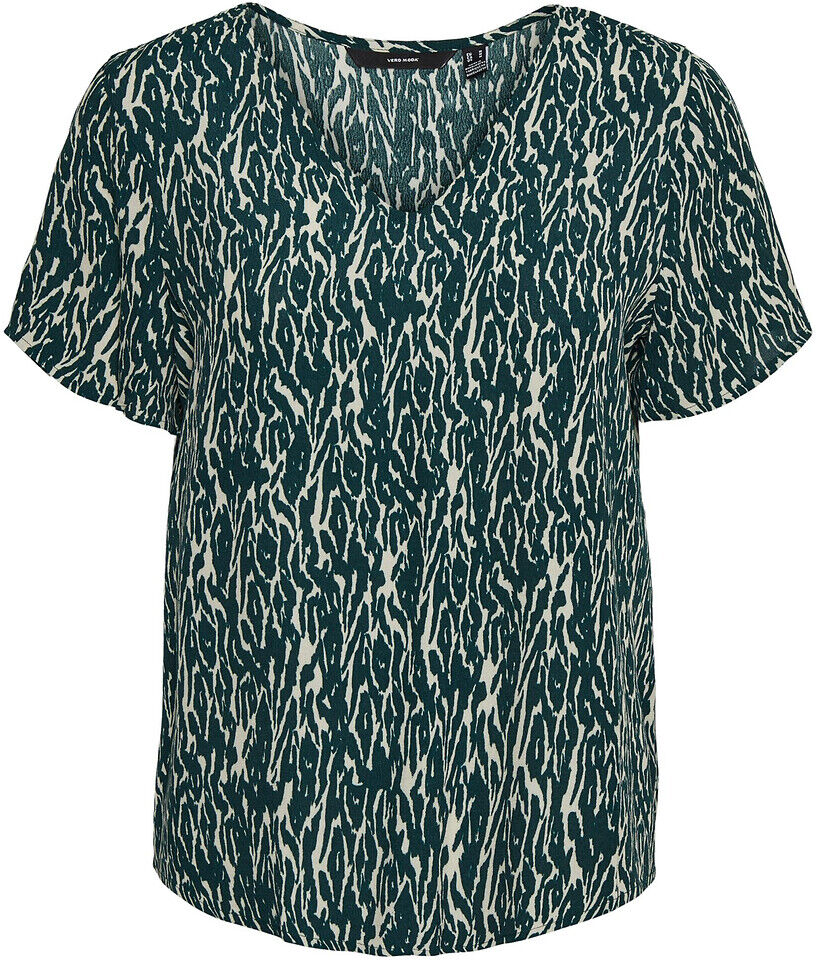 Vero Moda Blusa estampada, mangas curtas   Estampado Verde