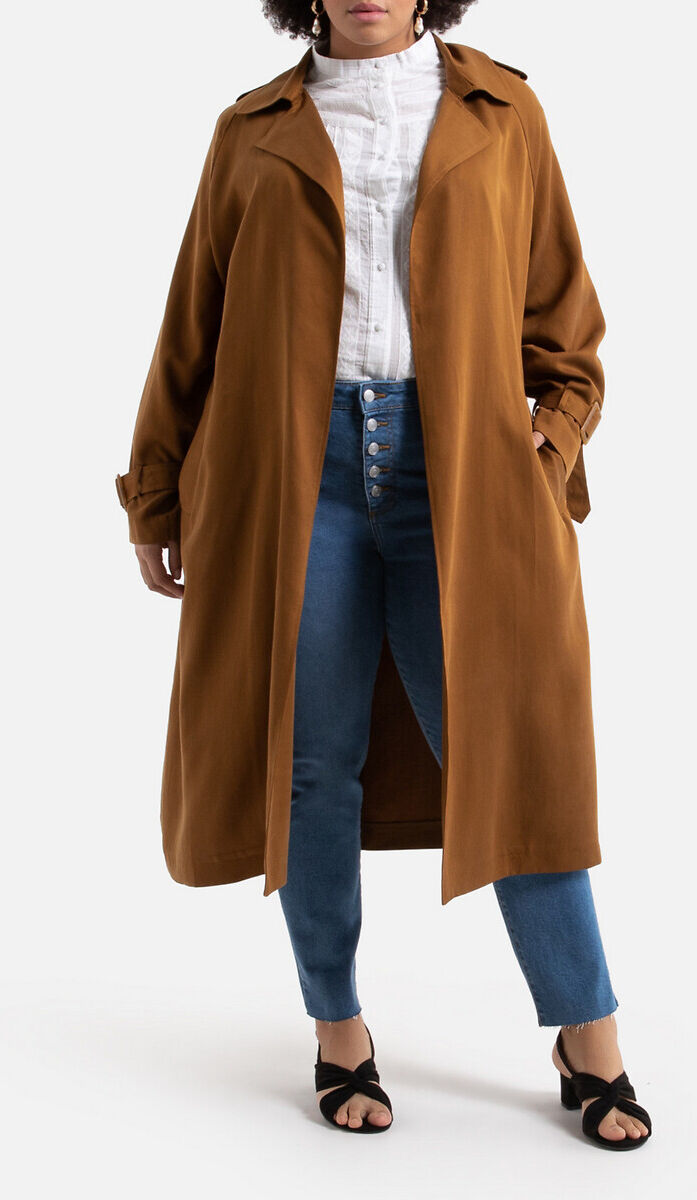 La Redoute Collections Plus Trench fluido amplo   avelã