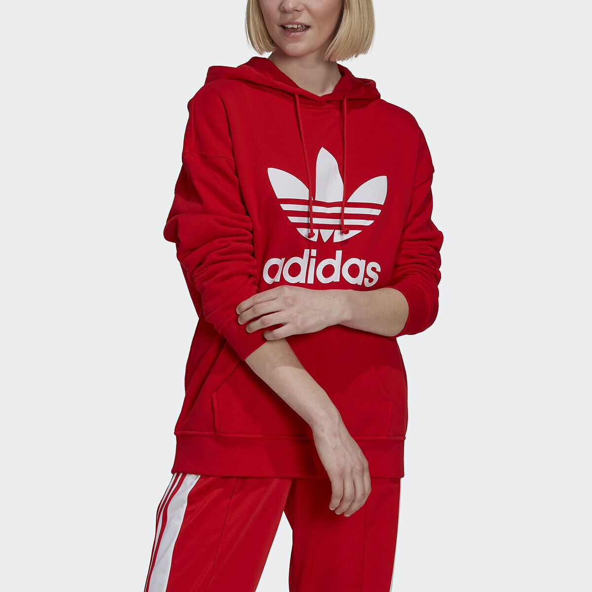 Adidas Originals Sweat com capuz   Vermelho