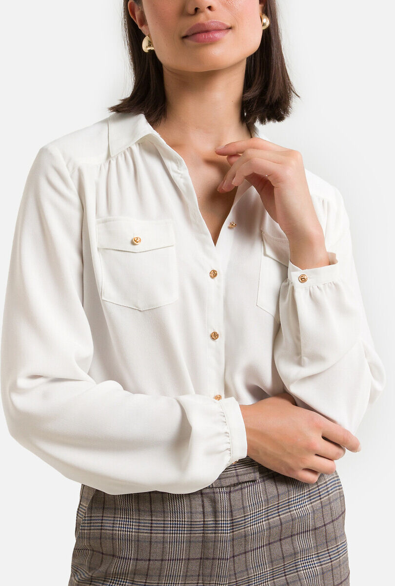 Anne Weyburn Camisa de mangas compridas   Branco-Sujo