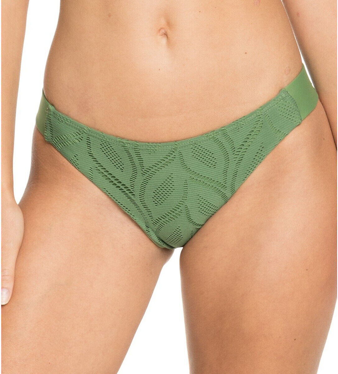 Roxy Cuecas de biquíni, Love Song Moderate Bottom   Verde