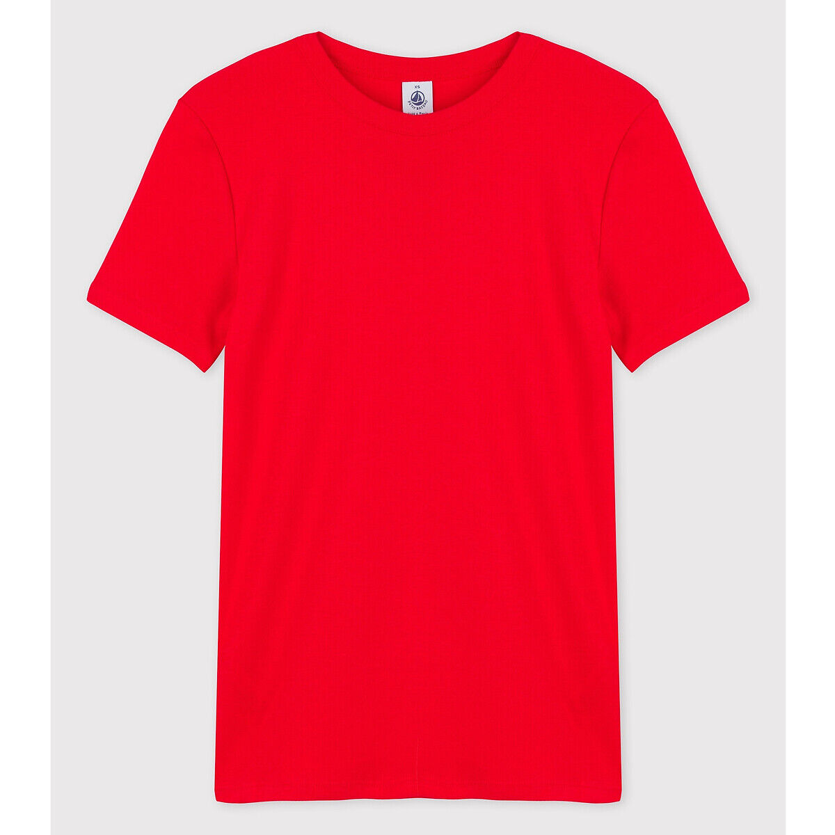 Petit Bateau T-shirt em algodão, mangas curtas   vermelho-vivo