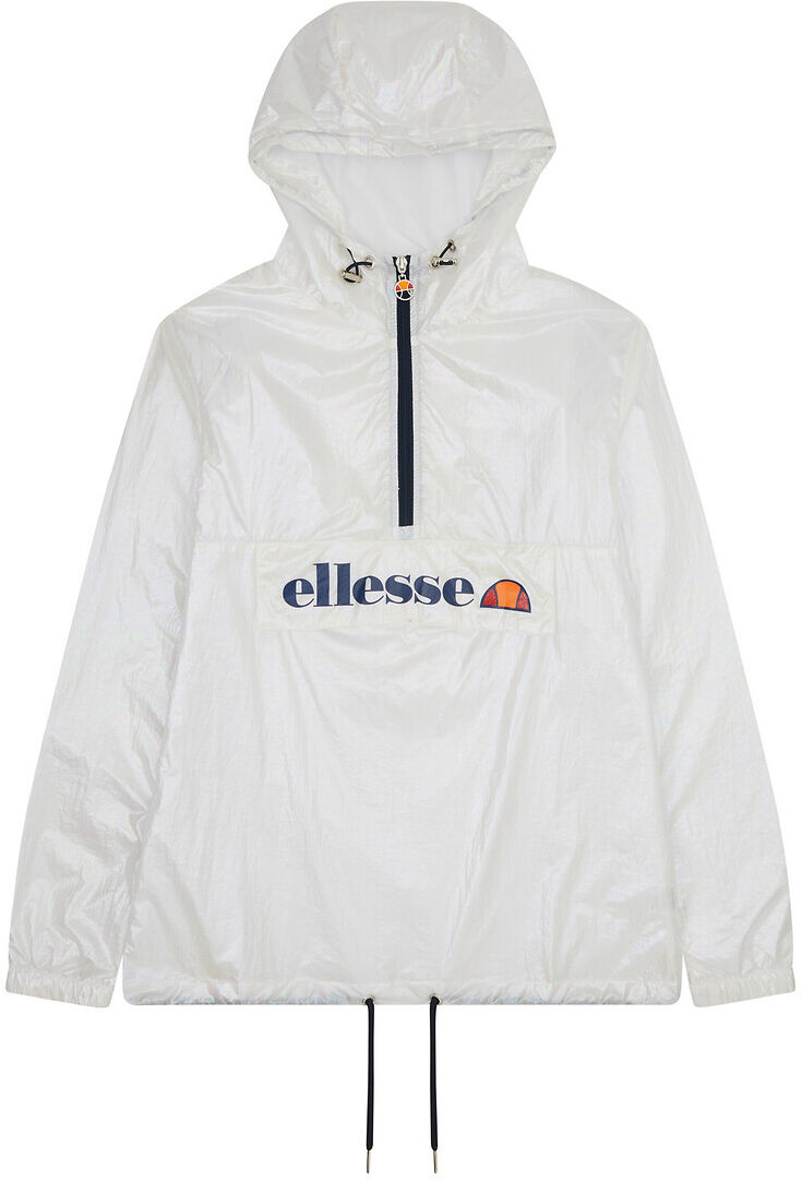 Ellesse Casaco com capuz Adaline, 1/2 fecho, logótipo e bolso   Branco Irisado