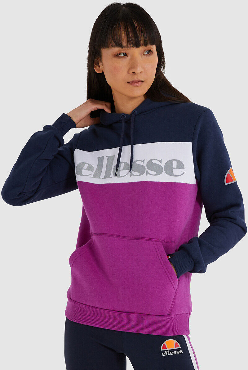 Ellesse Sweat com capuz, logótipo à frente   marinho/violeta