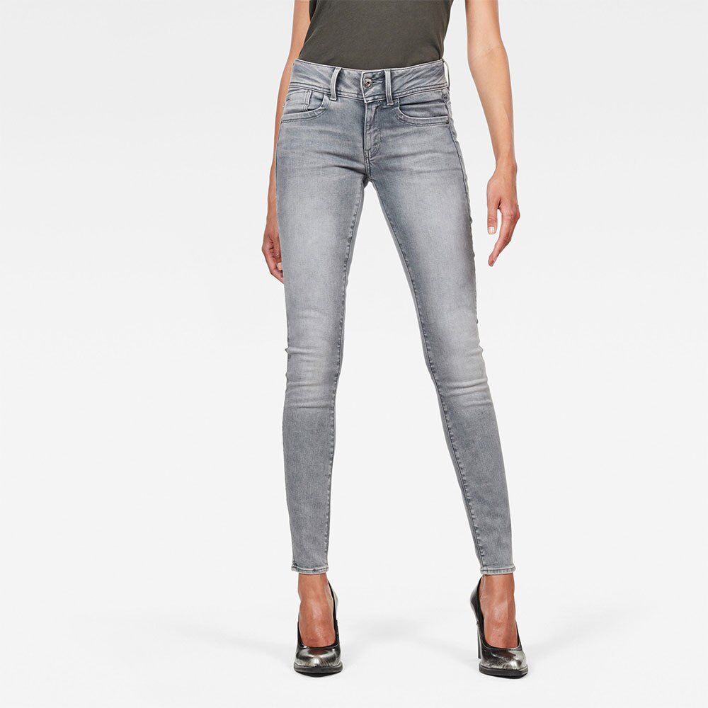 G-star Jeans Lynn Mid Waist Skinny 26 Faded Industrial Grey