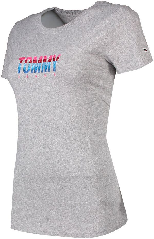 Tommy Jeans Camiseta De Manga Curta Multi Stripe Logo M Light Grey Heather