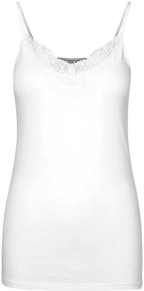 Vero Moda Camiseta Sem Mangas Inge Lace S Bright White