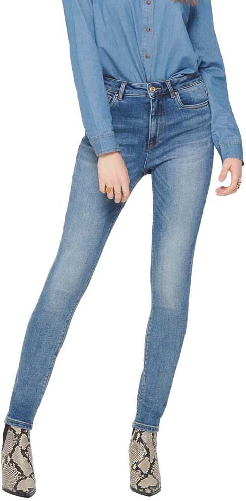 Only Jeans Mila High Waist Skinny Ankle Bb Bj13995 31 Medium Blue Denim