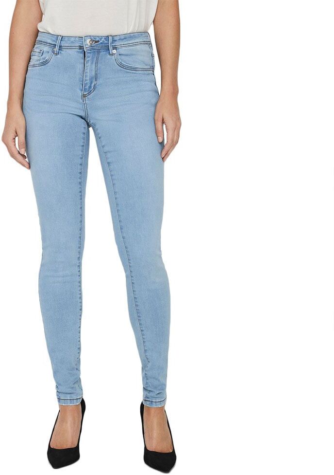 Vero Moda Jeans Tanya Normal Waist Slim Piping XS Light Blue Denim