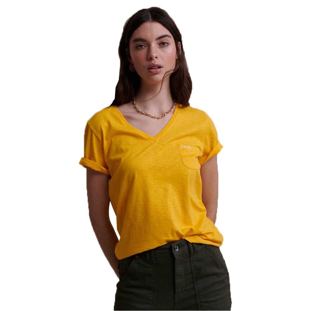 Superdry Camiseta Manga Curta Organic Cotton Essential 2XS Springs Yellow