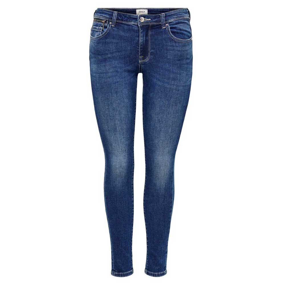 Only Jeans Isa4 Life Zip Regular Skinny Ana231 26 Dark Blue Denim