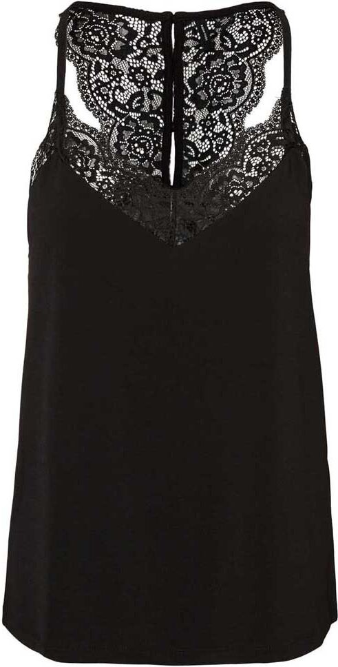 Vero Moda Camiseta Sem Mangas Ana Lace L Black