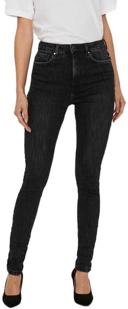 Vero Moda Jeans Loa High Waist Skinny M Black / Wash Washed