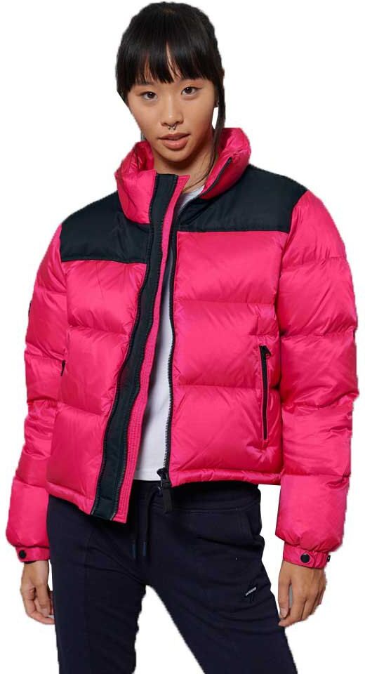 Superdry Casaco Sportstyle Code Down Puffer L Hot Pink