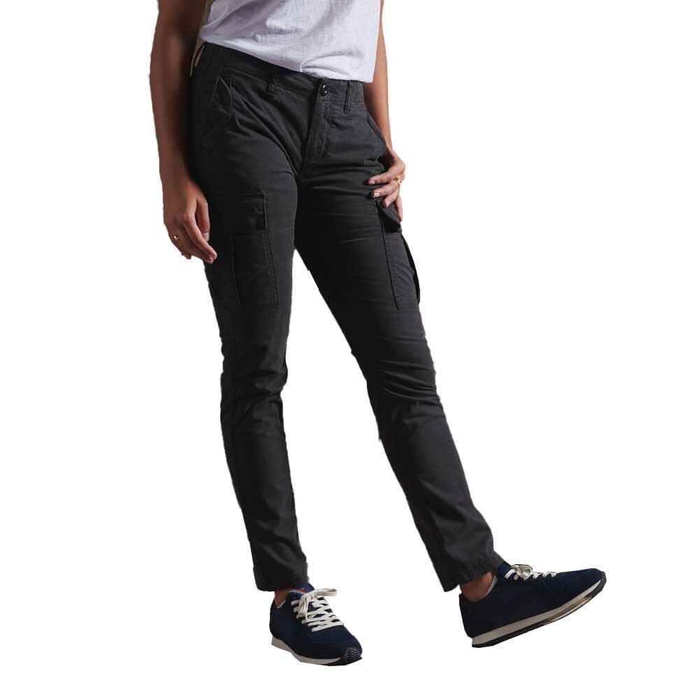 Superdry Calças Cargo Slim 28 Vulcan Black