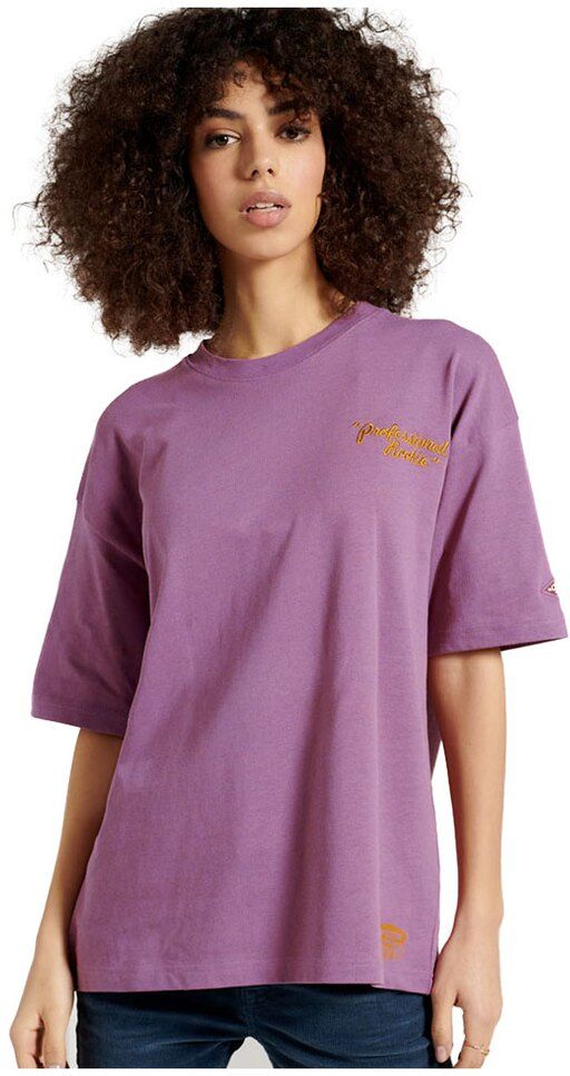 Superdry Camiseta Manga Curta Workwear Graphic Oversized M Amethyst