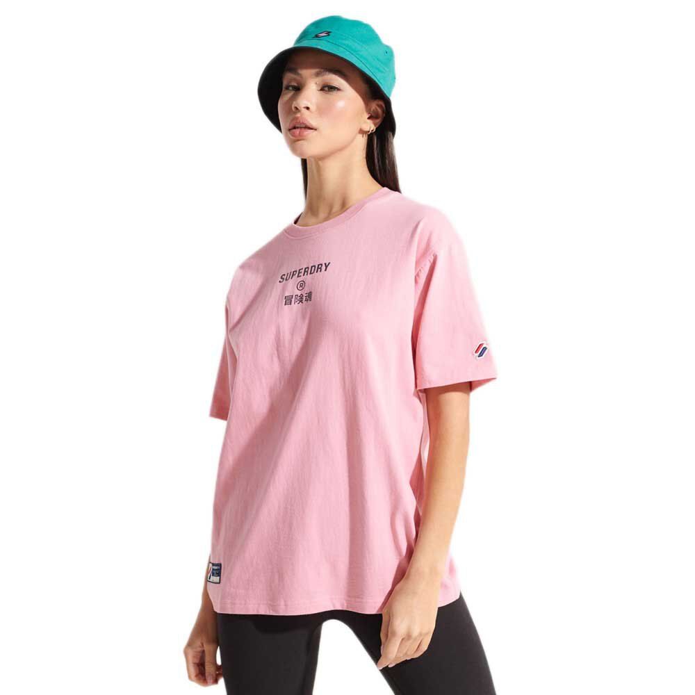 Superdry Camiseta Manga Curta Corporate Logo Brights M Montauk Blush