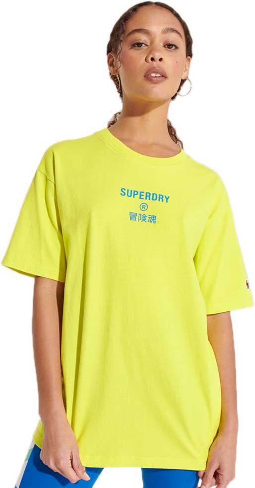 Superdry Camiseta Manga Curta Corporate Logo Brights XS Citrus Zest