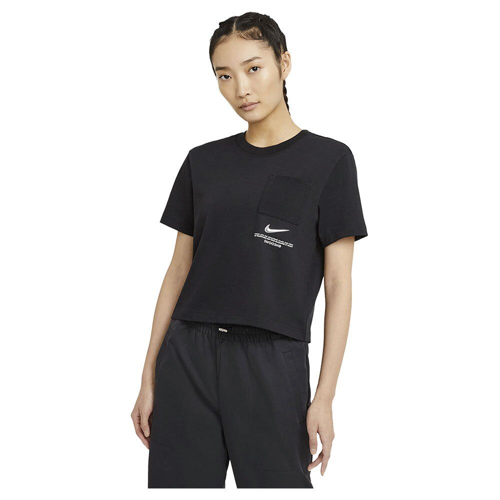 Nike Camiseta Manga Curta Sportswear Swoosh XS Black / White