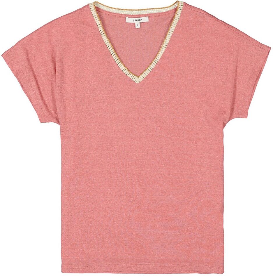 Garcia Manga Curta T-shirt T-shirt XS Desert Rose