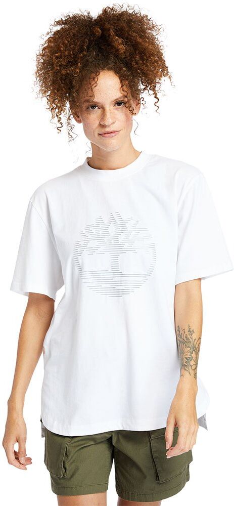 Timberland Camiseta Manga Curta Reflective Logo Oversized S White