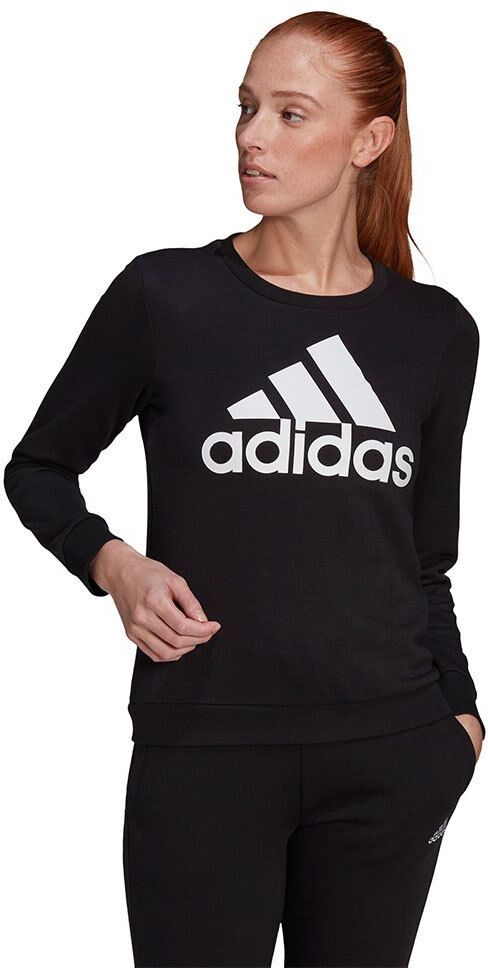 Adidas Suéter Essentials Relaxed Logo 2XS Black / White