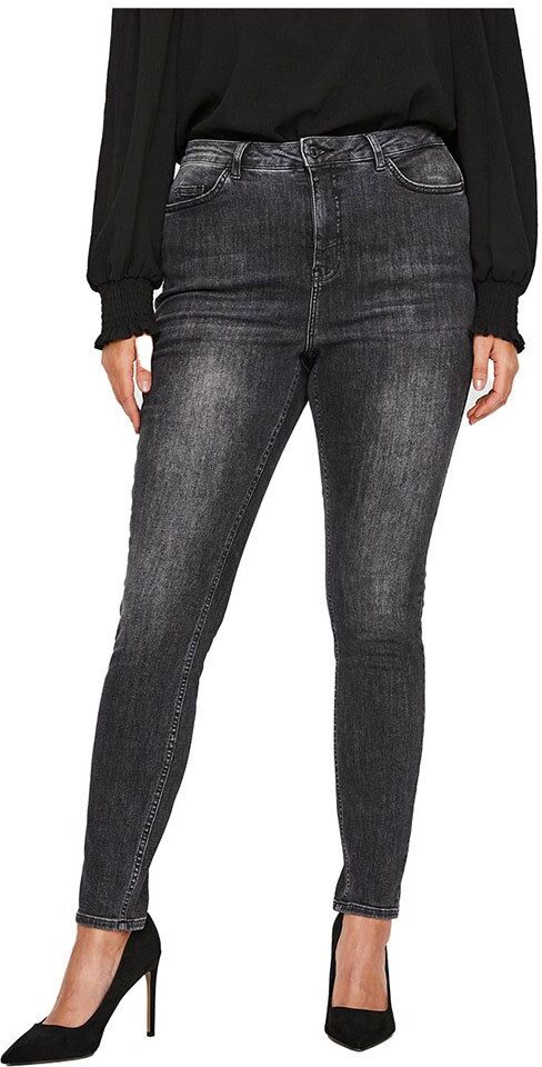 Vero Moda Jeans Lora High Waist Skinny Wash Curve 48 Black Denim