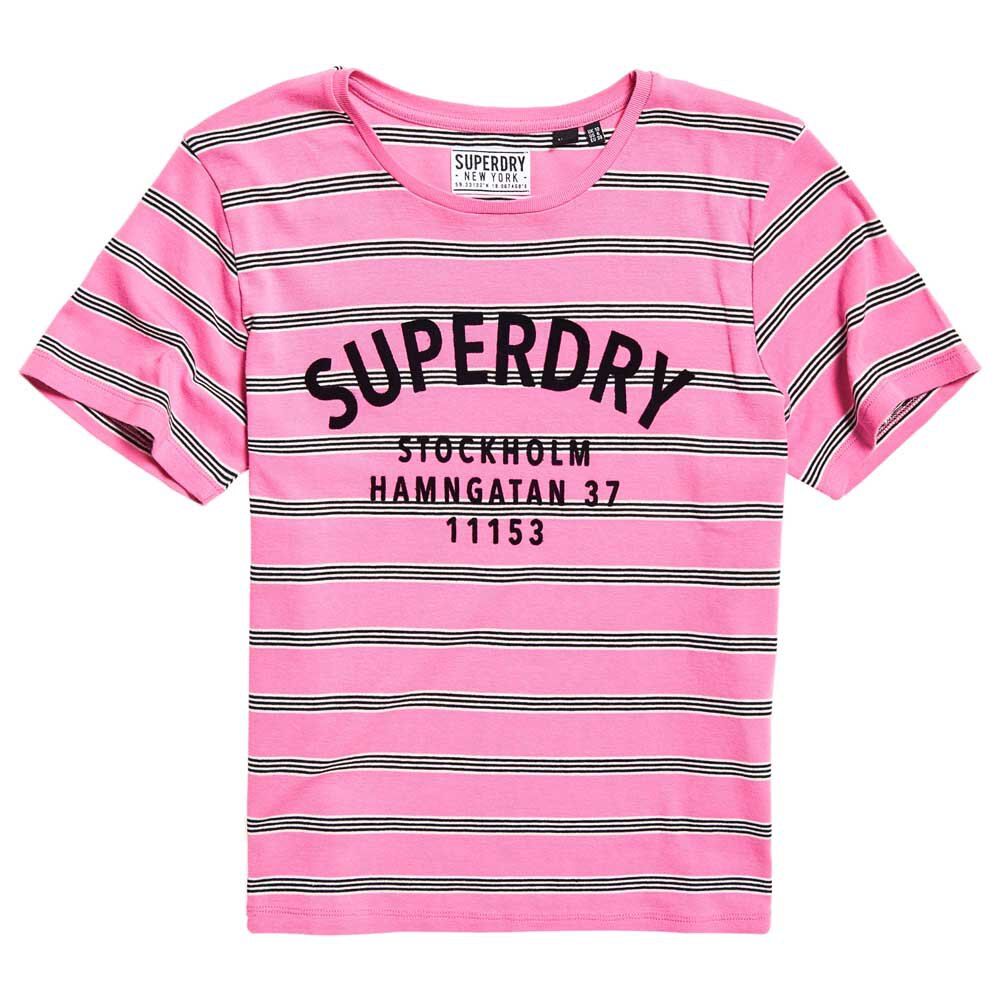 Superdry Listra Rae L Millenial Pink Stripe