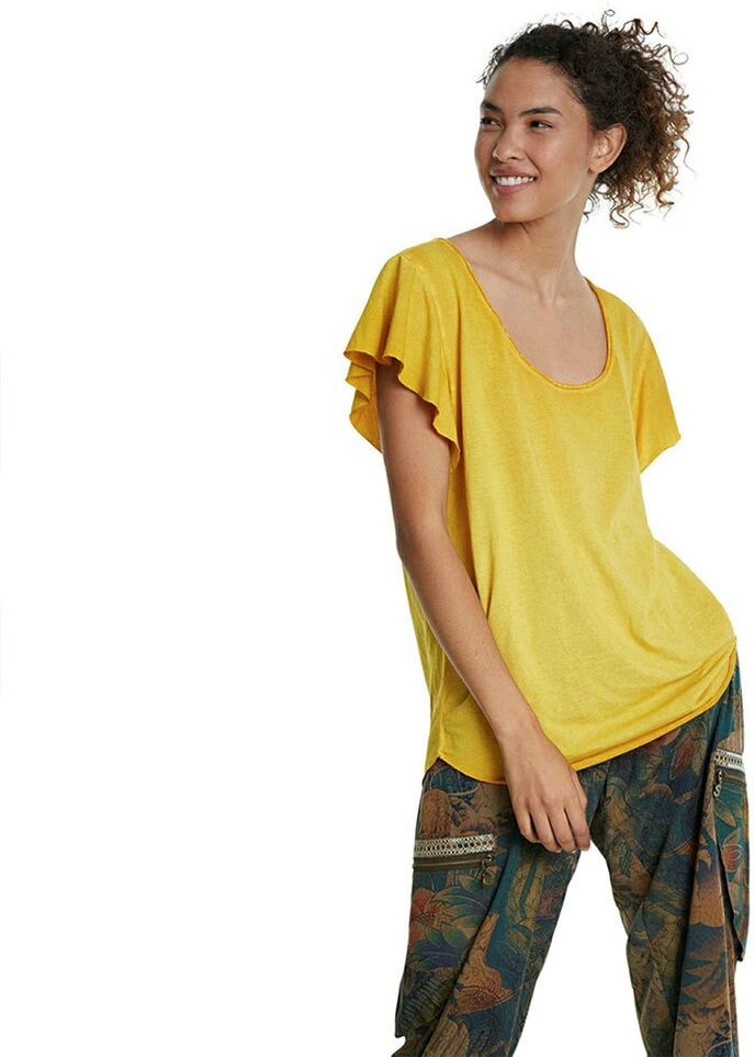 Desigual Camiseta De Manga Curta Madrid M Bombay Yellow