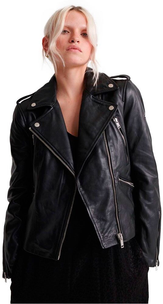 Superdry Casaco Classic Leather S Black