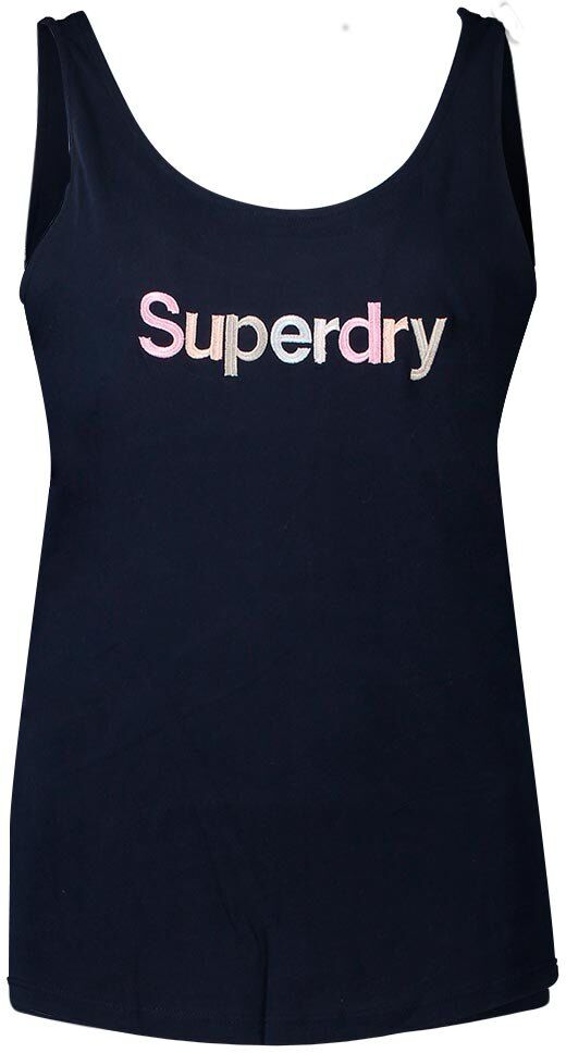 Superdry Camiseta Sem Mangas Swiss Logo Embroidered Classic M Deep Navy