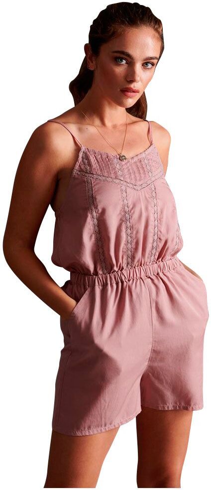 Superdry Indie Lace Cami S Soft Pink