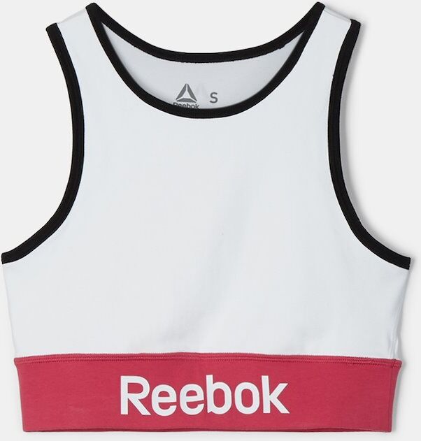 Reebok Tops Reebok Top Linear Logo Bra - Branco/Vermelho - Mulher