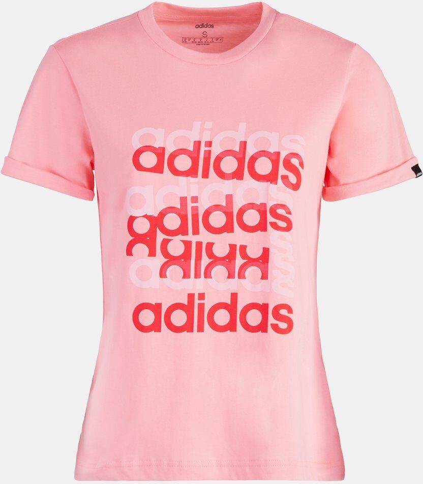 Adidas T-Shirts Adidas Big Graphics - Rosa - Mulher