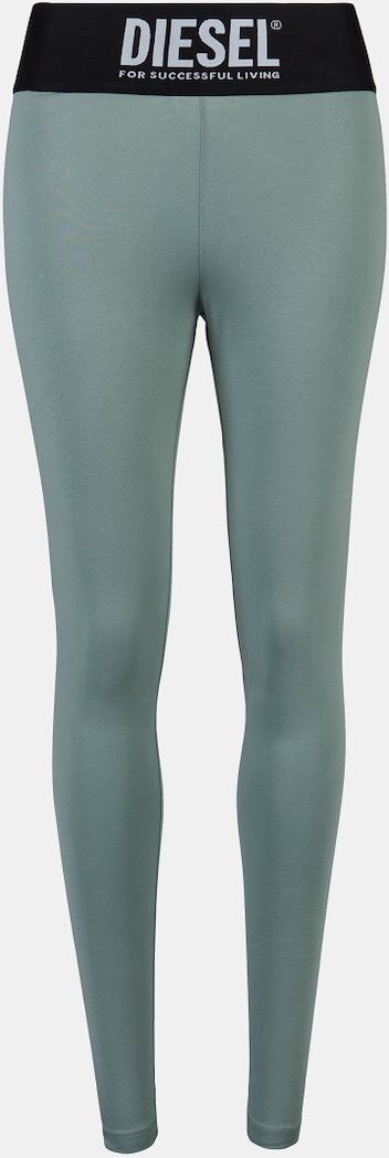 Diesel Leggings Diesel UFLB Faustin - Verde/Preto - Mulher