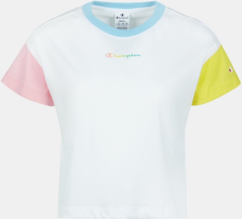 Champion T-Shirts Champion Crewneck Croptop - Branco - Mulher