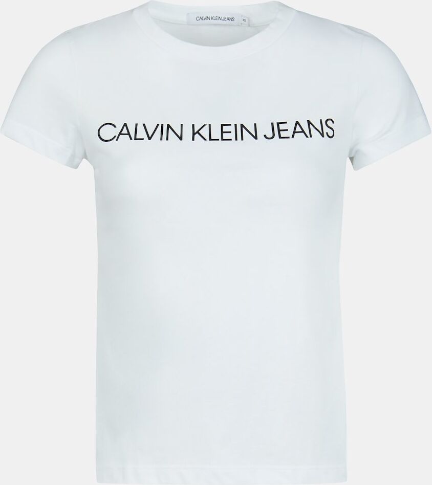 Calvin Klein T-Shirts Calvin Klein Core Instit Logo Slim - Branco - Mulher