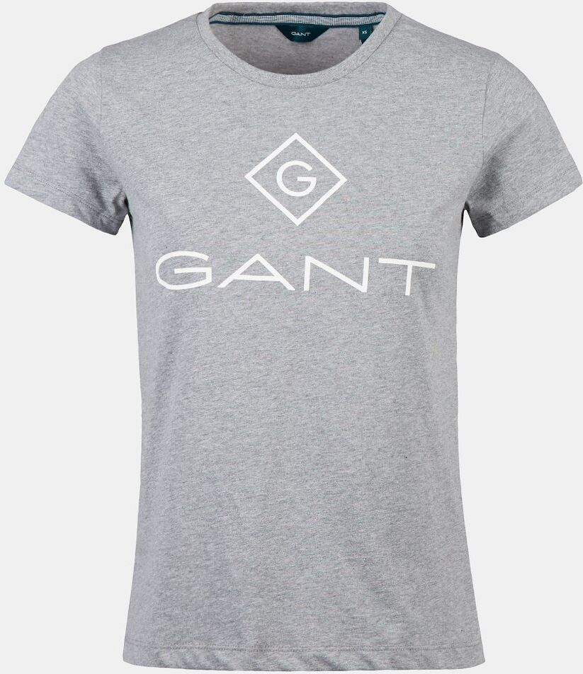 Gant T-Shirts Gant Lock Up - Cinza - Mulher