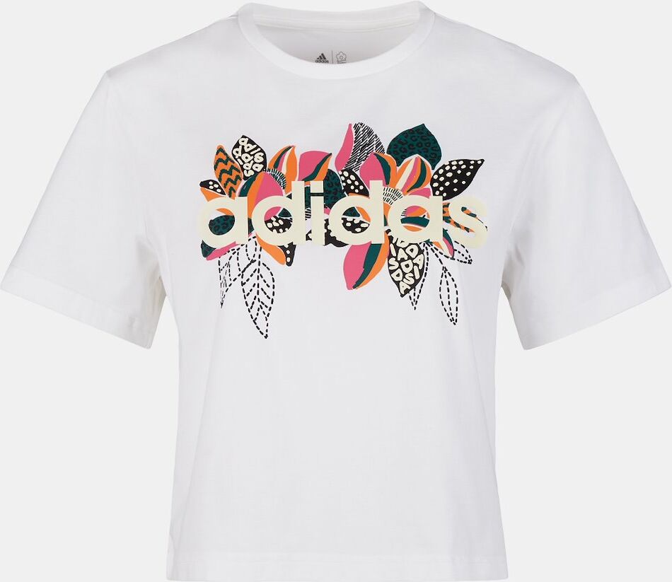 Adidas T-Shirts Adidas X Farm Rio - Branco/Flores - Mulher