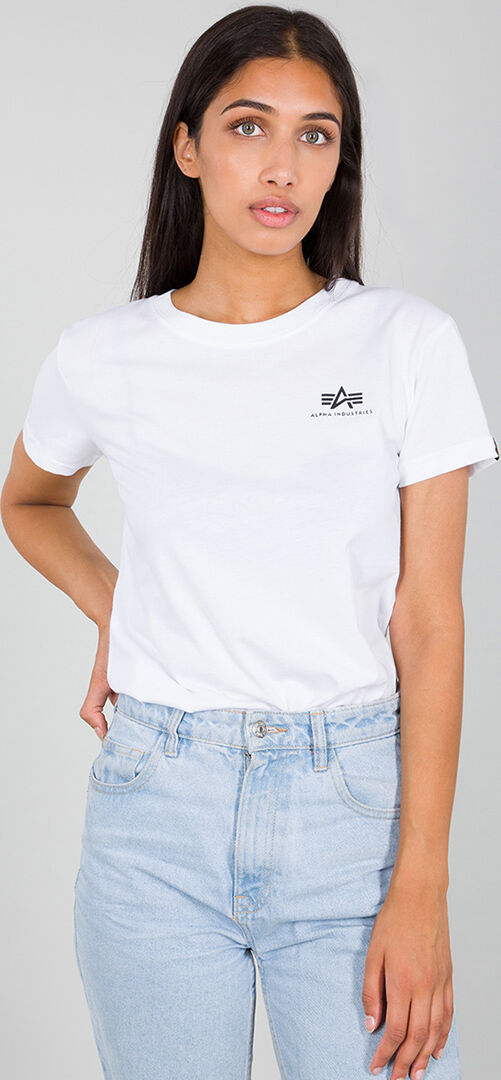Alpha Basic Small Logo T-shirt das senhoras