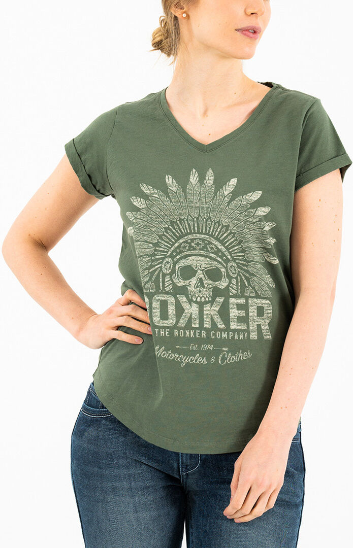 Rokker Indian Bonnet Camiseta feminina