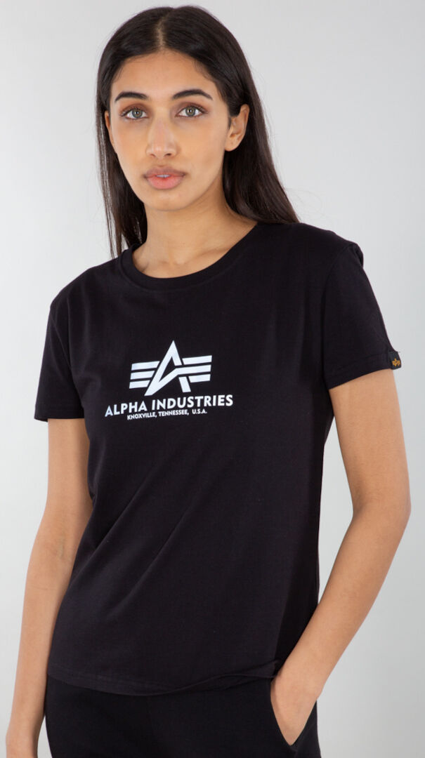 Alpha New Basic Reflective Print Camiseta feminina